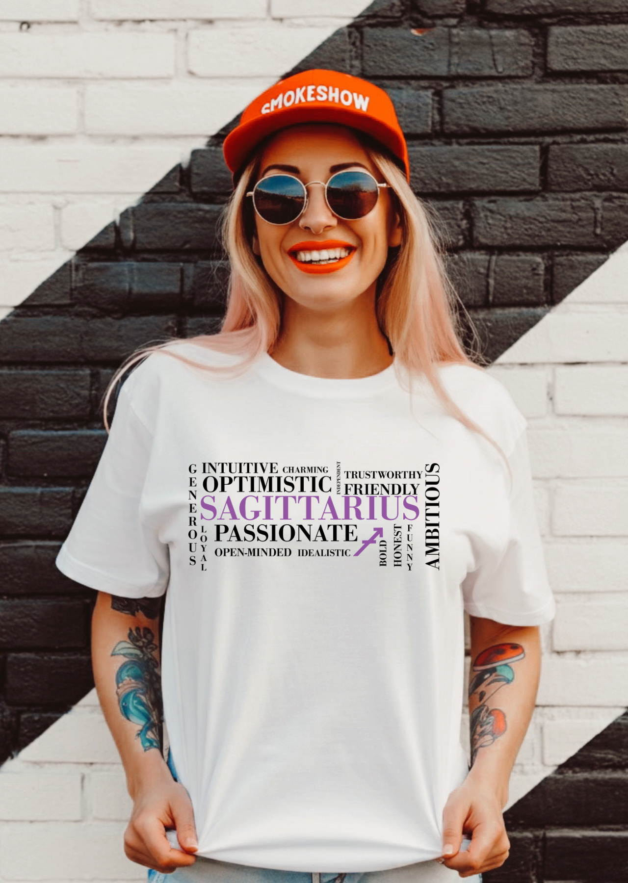 Sagittarius Zodiac Tee – Passionate, Ambitious